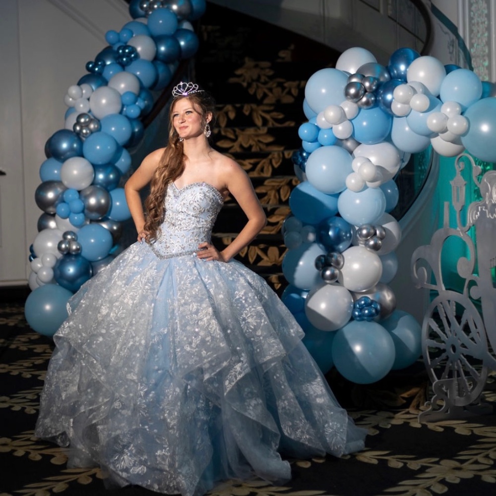 Stunning Cinderella Blue Quinceañera/ Sweet 16 Dress